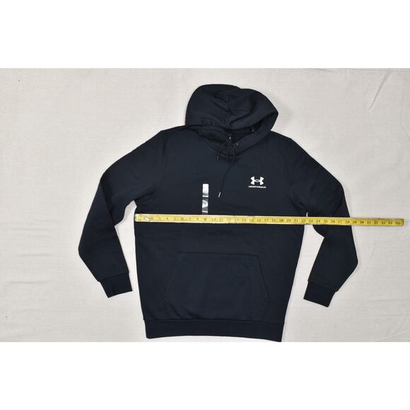 Under Armour Men's Black UA Icon Fleece Hoodie Regular Size M Cotton Blend NEW - Picture 3 of 8